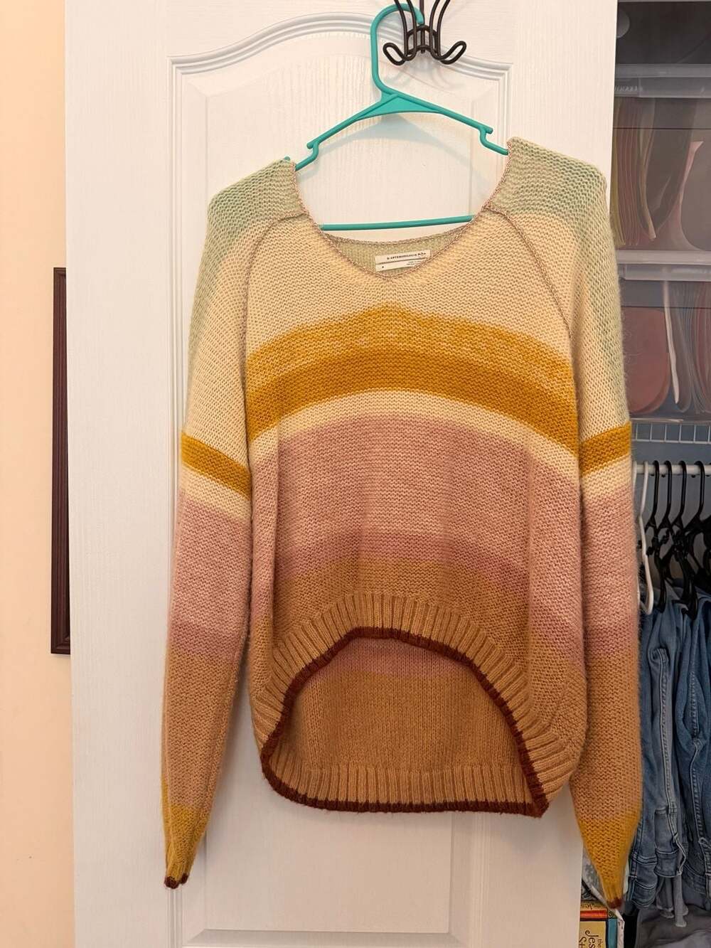 by Anthropologie Striped Sweater Size M Multicolor